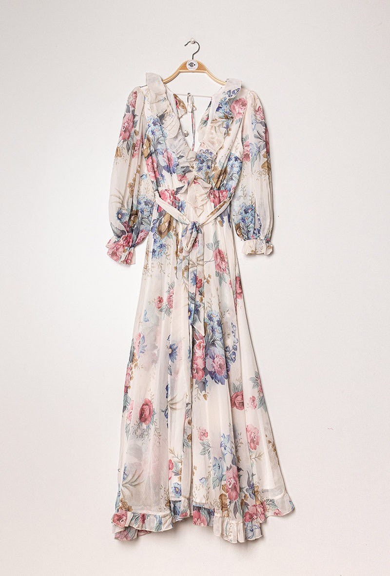 Kleid mit Blumenprint - Gluecksboutique®