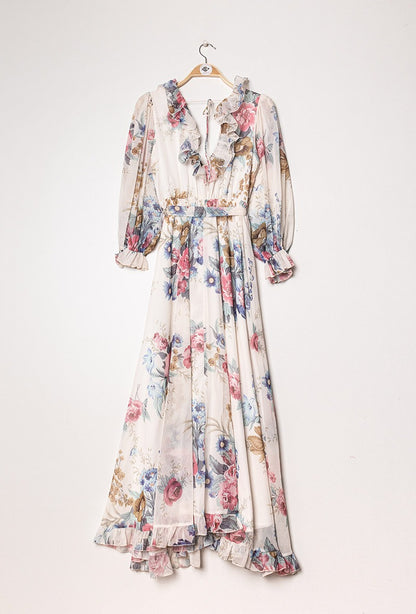 Kleid mit Blumenprint - Gluecksboutique®